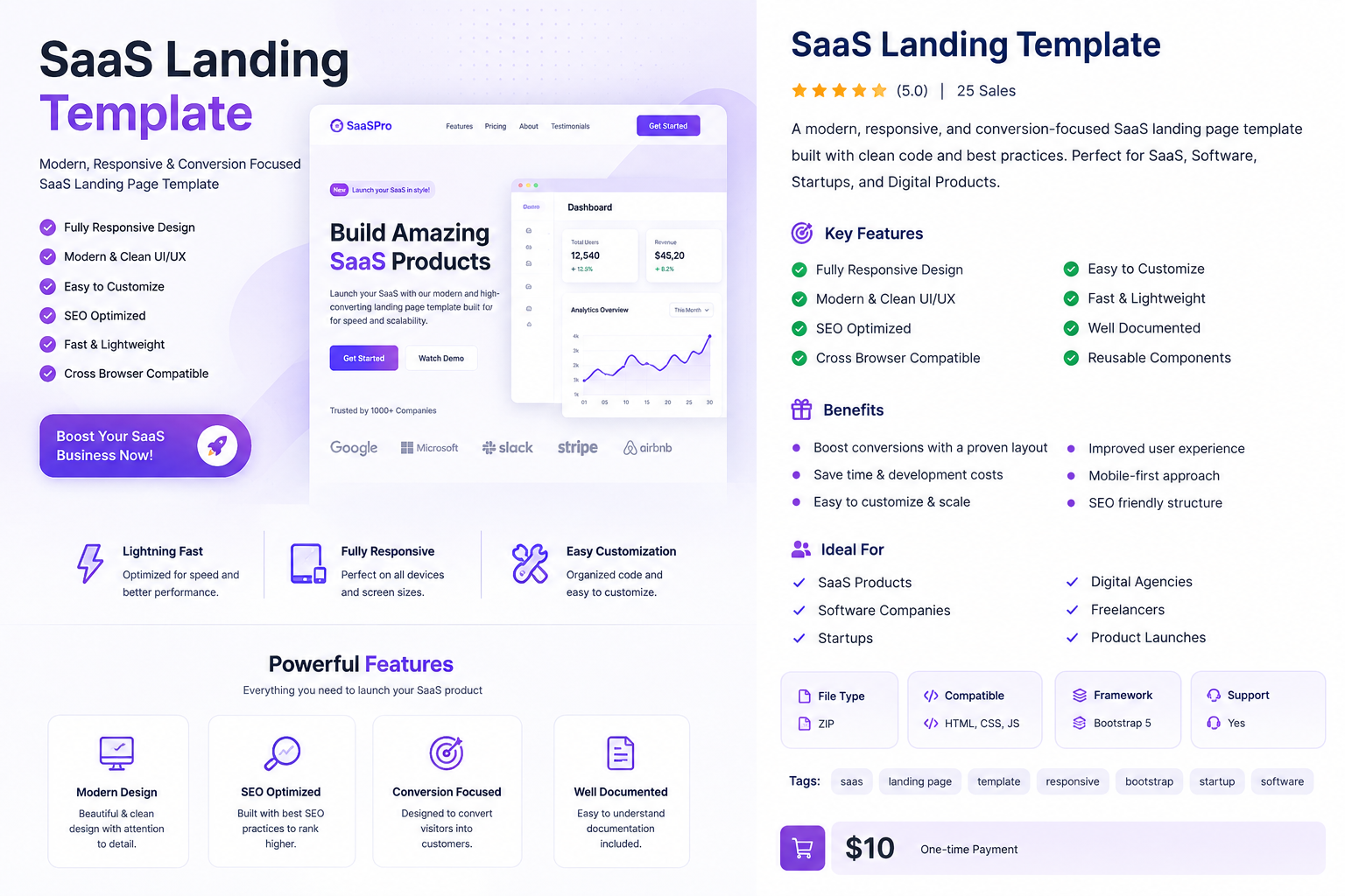 SaaS Landing Template