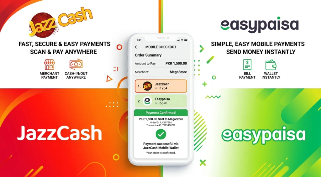 JazzCash/Easypaisa Auto Payment Gateway+Integration